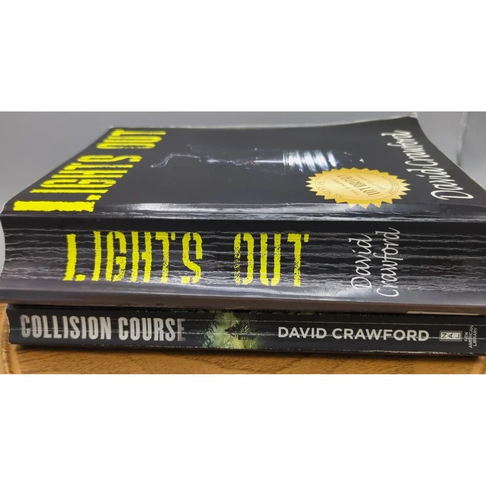 Lot of 2 - Lights Out - Collision Course‎ - by David Crawford - Two Paperpacks